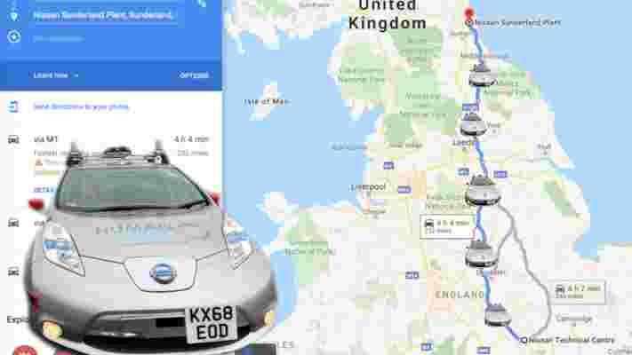 A tricked-out Nissan Leaf just completed Britain’s longest fully autonomous drive